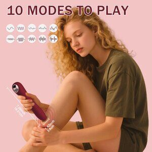 Powerful Travel Massager Wand – 10 Modes, Magnetic Charging, Private Relaxation